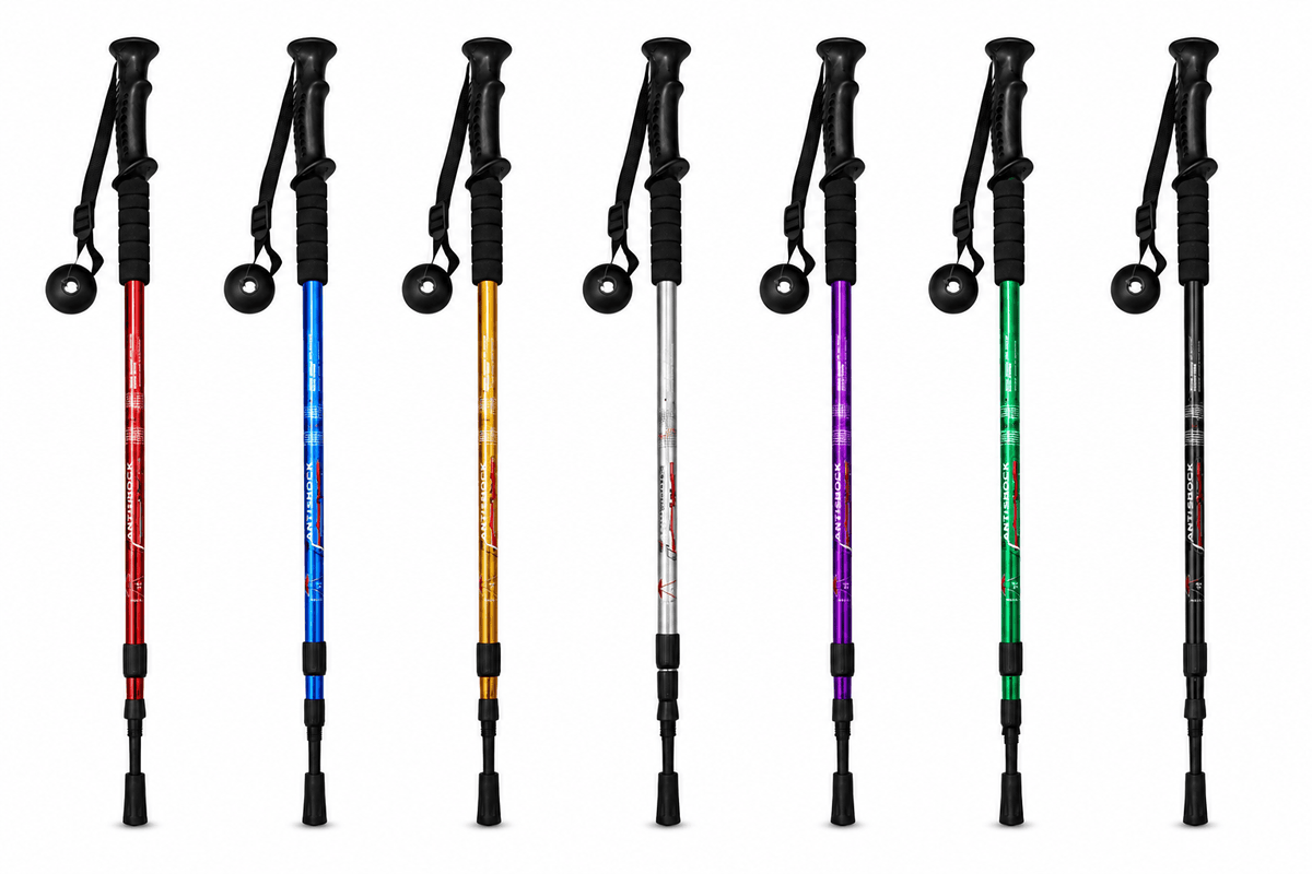 Bâton télescopique de randonnée Anti-Shock 63–135 cm