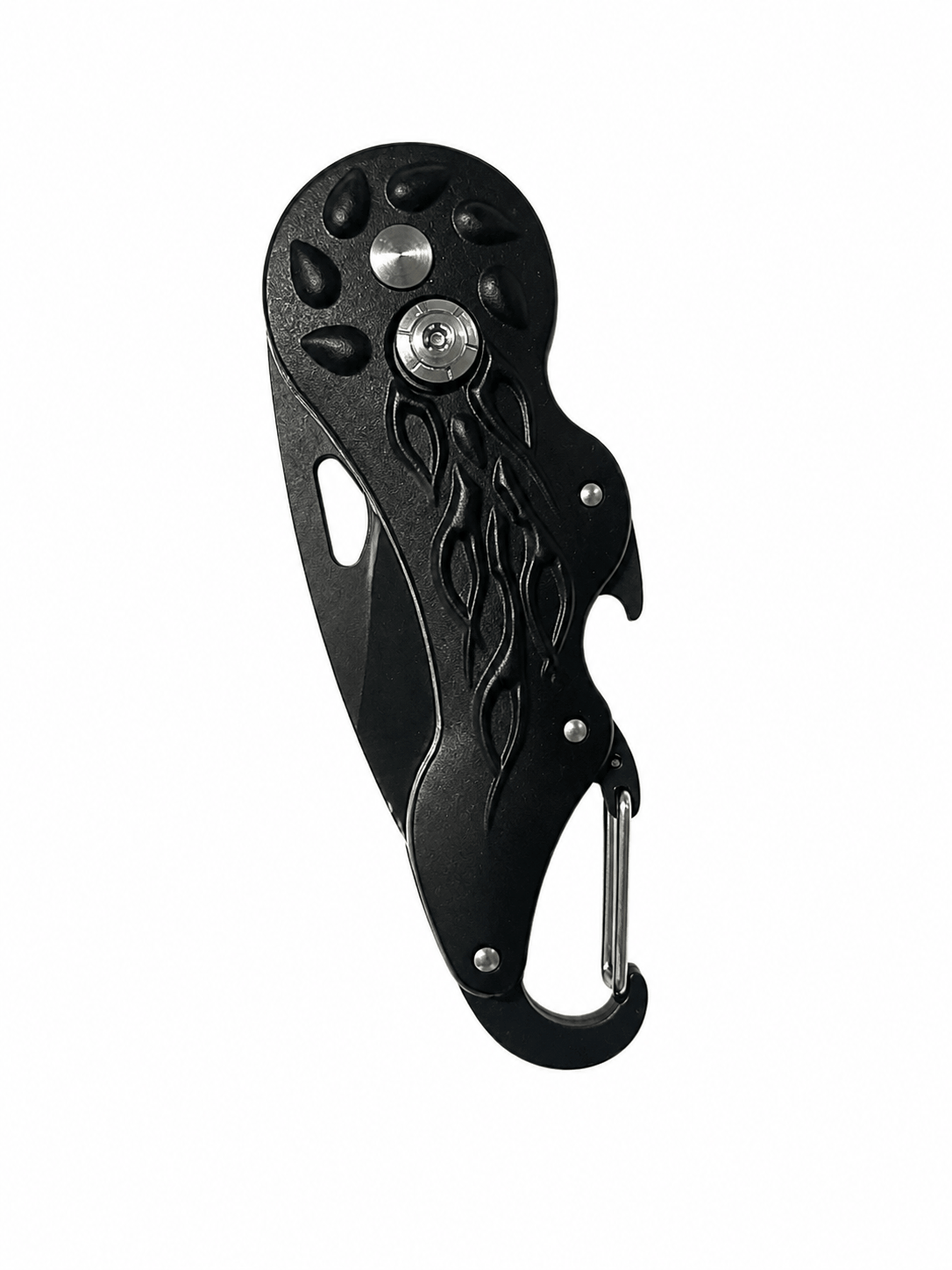 Black Airsoft Columbia Mini összecsukható kés - Karabiner