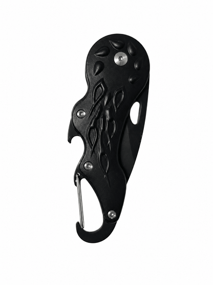 Black Airsoft Columbia Mini összecsukható kés - Karabiner
