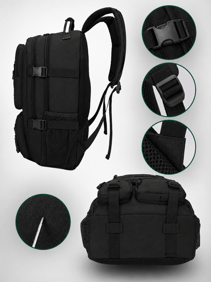 Тактическа раница Black Airsoft Tactical Backpack 35L 600D