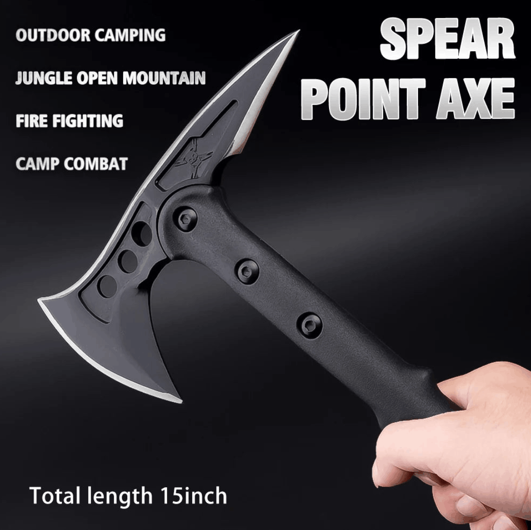 Taktička kamping sjekira Spear Point Axe 15 Inch s futrolom