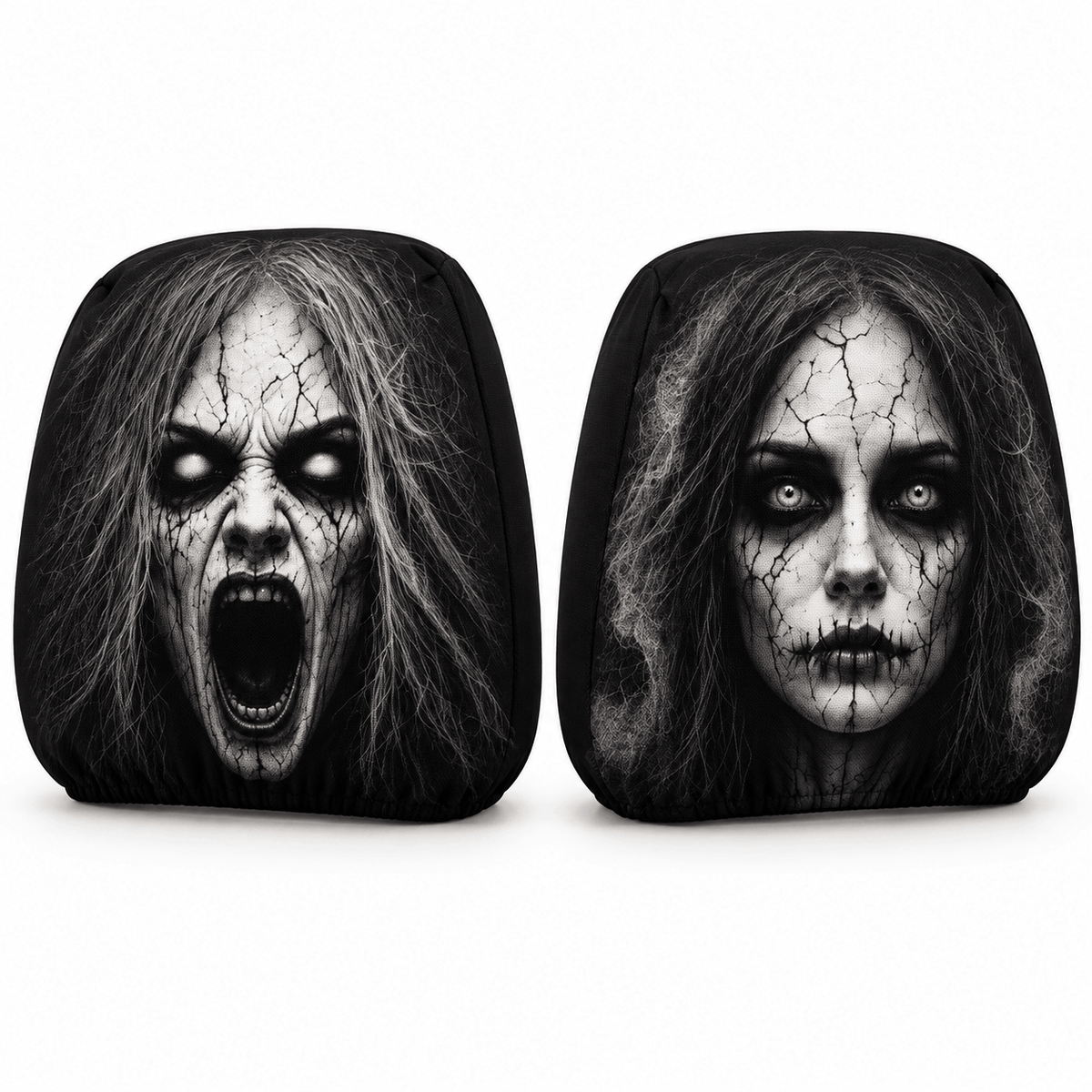 Auto-Kopfstützenbezug BlackAirsoft NIGHTMARE mit Horrorprint