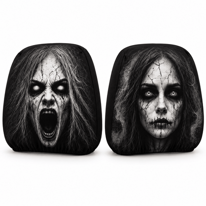 Auto-Kopfstützenbezug BlackAirsoft NIGHTMARE mit Horrorprint