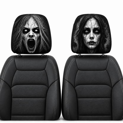 Auto-Kopfstützenbezug BlackAirsoft NIGHTMARE mit Horrorprint