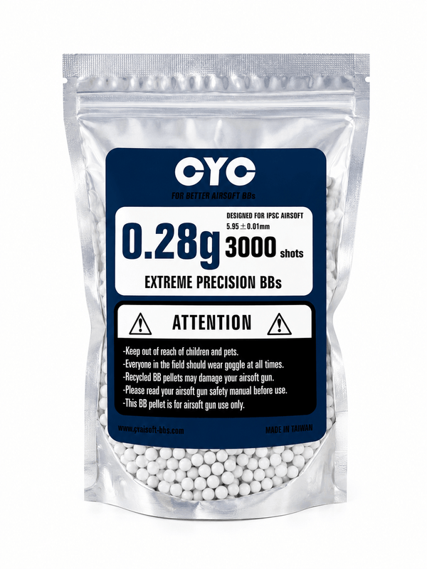 Bile airsoft CYC 0.28g Precision BBs 3000 bucăți