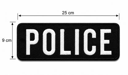 Нашивка POLICE 25x9 cm с велкро гръб