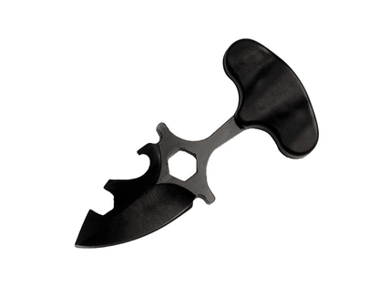 Halsmesser mit Scheide und Kette Schädel