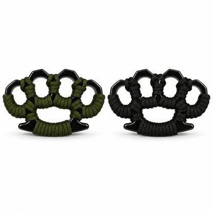 Μεταλλική γροθιέρα με paracord BlackAirsoft CORD